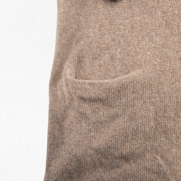 BCBGMAXAZRIA Wool Yak Sweater Dress Vicuna Roll Tab Sleeves Pockets Cozy Size XS - Picture 10 of 14